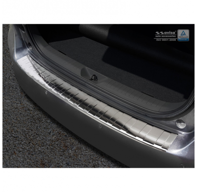 Protector Paragolpes Trasero Acero Inox Toyota Prius+ Wagon 2012-2015 'Ribs'